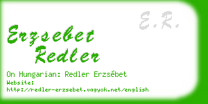 erzsebet redler business card