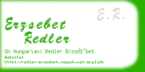 erzsebet redler business card